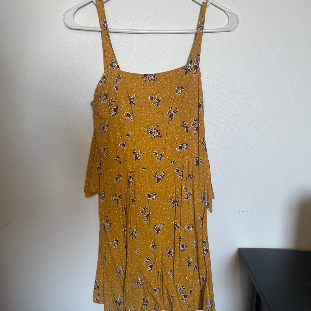 Yellow floral dress